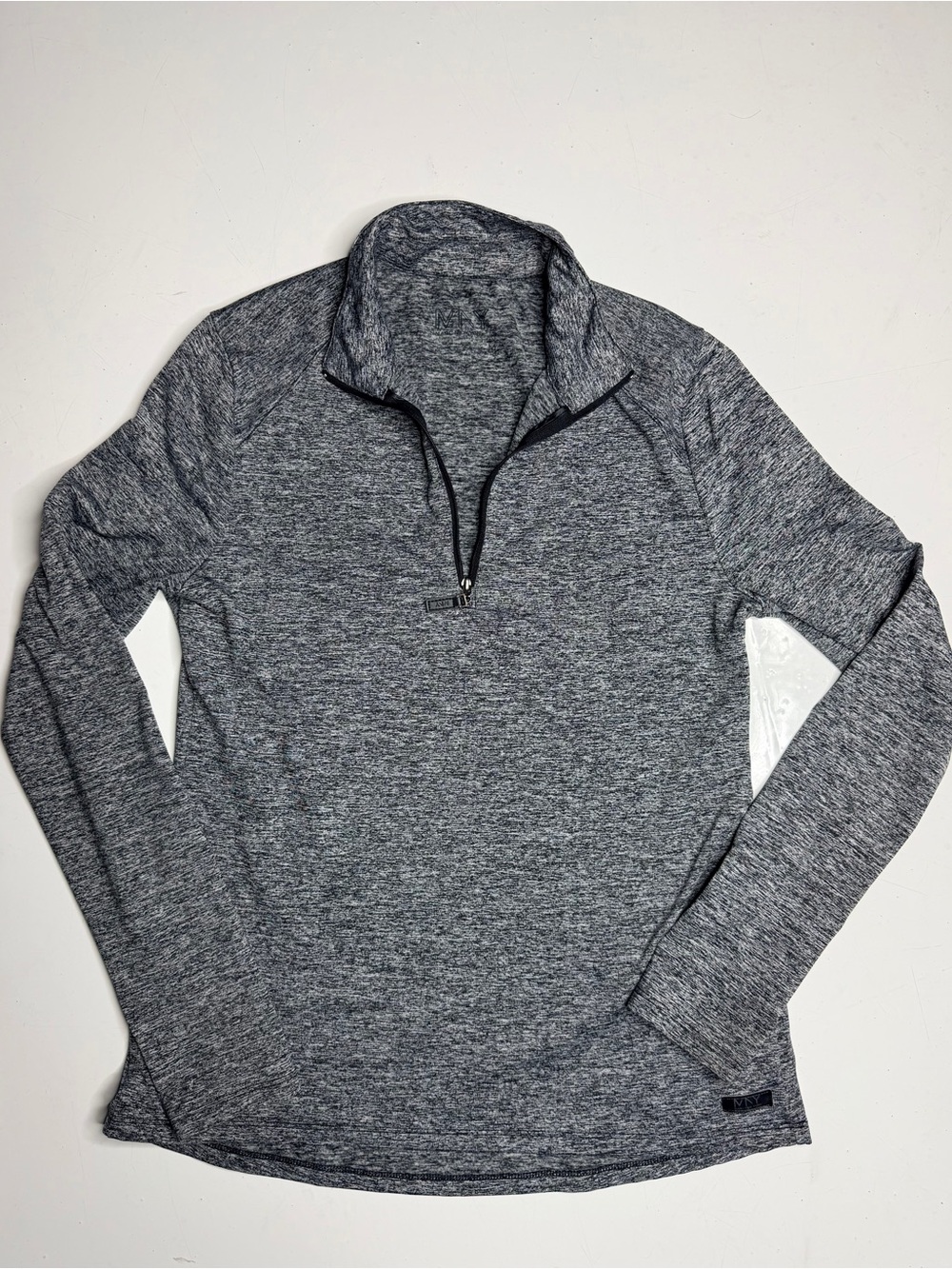 Marc New York Performance Womens Long Sleeve Grey Quarter Zip Activewear Medium